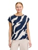 BETTY & CO Casual-Shirt mit Print in Dark Blue/Nature