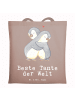 Mr. & Mrs. Panda Schultasche Pinguin Beste Tante der Welt mit Sp... in Braun Pastell
