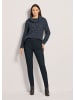 MADELEINE Schlanke Stretch-Hose in marine