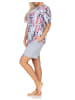NORMANN Kurzarm Schlafanzug Pyjama Shorty - 85313 in grau