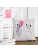 Mr. & Mrs. Panda kuschelkissen 40x40 Koala Luftballon ohne Spruch in Grau Pastell