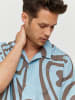 MAZINE Hemd Honolulu Shirt in sky blue/printed