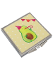 Mr. & Mrs. Panda Kosmetikspiegel Avocado Party ohne Spruch in Gelb Pastell