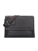 Piquadro Vibe Aktentaschen Messenger Leder 41 cm Laptopfach in dark brown