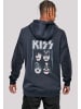 F4NT4STIC Hoodie Kiss Rock Music Band Made For Lovin' You in marineblau