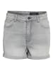 Noisy may Kurze Jeansshorts mit Umschlag und Taschen in Grau
