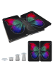 Wenko Glasabdeckplatte Universal Butterfly by Night 2er Set in Schwarz, 30 x 52 cm