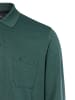 Ragman Langarm-Poloshirt - bügelleicht in tanne - 0013