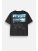 Coccodrillo T-shirt mit kurzen Ärmeln in schwarz