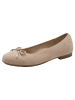 Tamaris WIDE FIT Ballerina in BEIGE SUEDE