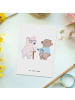 Mr. & Mrs. Panda Postkarte Altenpfleger Herz ohne Spruch in Weiß