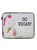 Mr. & Mrs. Panda Laptop Tasche Einhorn Vegan Design mit Spruch in Weiß