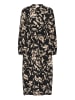 Kaffe Kleid KAulla A-shape in Black Gray Graphic