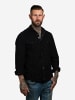 Checker Hemd Dynasty Cord in Black, Black