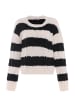 myMo Damen Strickpullover in WOLLWEISS SCHWARZ