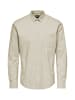 Only&Sons Hemd Slim Fit Langarm Oxford Hemd in Beige