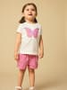 name it Shorts 2er-Set Plissierte Baumwolle Kinder Pants in Rosa-2
