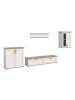 ebuy24 Regalsystem Verona (4-teilig) Weiß 336 x 40 cm