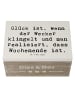 Mr. & Mrs. Panda box holz Spruch Glück am Wochenende mit Spruch in Weiß