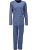 Ammann Single-Jersey Bio Schlafanzug in blau