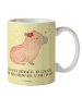 Mr. & Mrs. Panda Trinkbecher Capybara Blume mit Spruch in Gelb Pastell