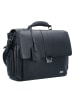 BRIC`s Torino Aktentasche Leder 37 cm Laptopfach in Nero