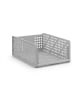 relaxdays 3 x Schrank Organizer in Grau - (B)33,5 x (H)18 x (T)43,5 cm