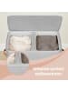 SONGMICS Wäschekorb Brosi in Cappuccinobeige - (B)40 x (H)75 x (T)56 cm