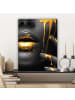 MuchoWow Leinwand bilder Gesicht gold schwarz (BxH)