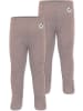 Normani Outdoor Sports 2er Pack Baby Merino Hose mit Füßen in Rosa