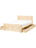 Beliani Doppelbett DAUPHIN in Braun - (W) 129 x (H) 82 x (L) 206 cm