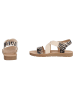 Ital-Design Sandale & Sandalette in Beige und Gold