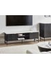 Beliani TV-Schrank GLASTONBURY in Schwarz - (W) 140 x (H) 46 x (L) 40 cm