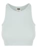 Urban Classics Urban Classics Damen Ladies Organic Cropped Rib Top in frostmint