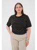 KAFFE curve Strickpullover KClizzy Regular fit in Black/FeatherGreyMel. Narrow