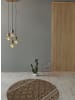Kayoom Kurzflor Teppich Sunny 110 in braun - rund