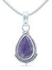 mantraroma 925er Silber - Ketten (L) 12 x (B) 27 mm mit Amethyst