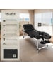 tectake 3 Zonen Massagetisch aus Aluminium - Öl- und wasserresistenter Bezug
