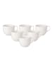 Villeroy & Boch 6er Set Kaffeetassen Afina 150 ml weiß in weiß
