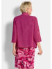 GOLDNER Kurzgröße:  Chiffonjäckchen Leichte Jacke mit Schalkragen, Halbarm in pink
