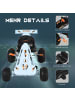 HOMCOM Gokart Tretauto in Hellblau 97L x 66B x 59H cm