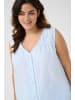 KAFFE curve Ärmellose Bluse KCsira Regular fit in Blue/White Stripe