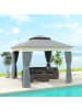 Outsunny Pavillon 306L x 306B x 269H cm Dunkelgrau
