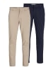 Jack & Jones 2er-Pack Chino Hose in Crockery