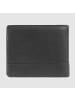 Piquadro Carl Geldbörse RFID Schutz Leder 11 cm in black