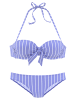 Vivance Bügel-Bandeau-Bikini in blau-creme