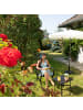 relaxdays Gartenstuhl in Schwarz - (B)60 x (H)85,5 x (T)56 cm