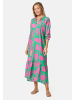 PM SELECTED Maxikleid in Grün-Fuchsia
