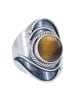 mantraroma 925er Silber - Ringe mit Tigerauge