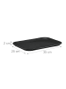 relaxdays 3 x Serviertablett in Schwarz - (B)35 x (T)25 cm